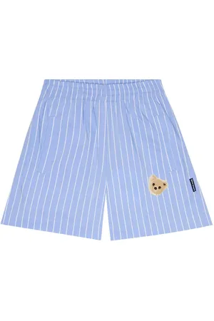 Palm Angels Shorts in misto cotone a righe