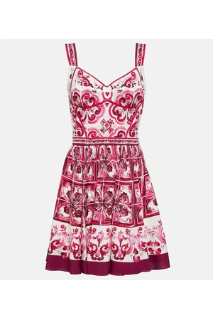 Dolce & Gabbana Miniabito Majolica in misto seta