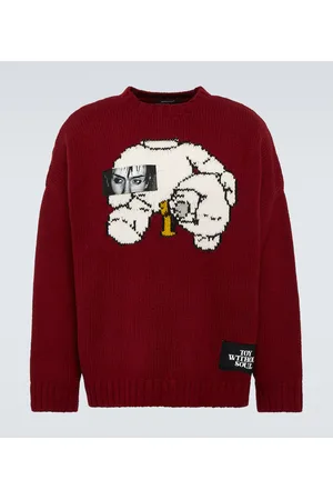 UNDERCOVER Pullover in lana con intarsi