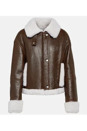 YVES SALOMON Giacca in pelle con shearling
