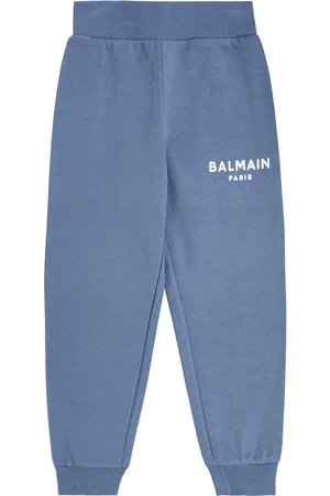 Balmain Pantaloni sportivi in cotone con logo