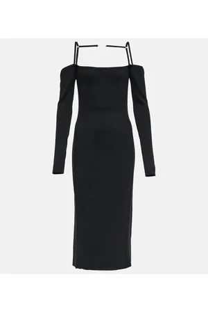 Jacquemus Abito midi Sierra in maglia a coste