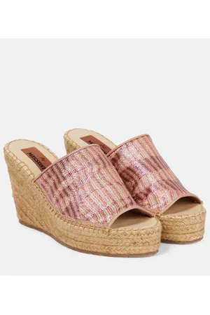 Missoni Mules in jacquard con zeppa