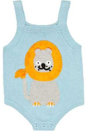Stella McCartney Baby - Body in misto cotone a intarsio