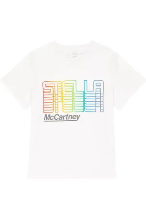 Stella McCartney T-shirt in jersey di cotone con logo