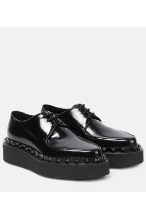 VALENTINO GARAVANI Stringate Rockstud M-Way in pelle