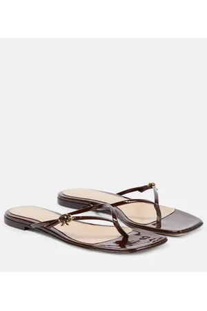 Gianvito Rossi Sandali infradito in vernice