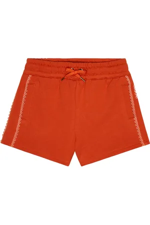 Chloé Chloé Kids Shorts in cotone con ricamo