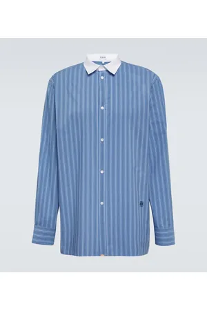Loewe Camicia in popeline di cotone a righe