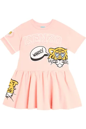Kenzo Abito Tiger in jersey di cotone
