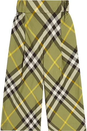 Burberry Pantaloni Burberry Check in cotone