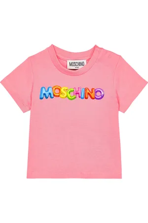 Moschino Baby - T-shirt in misto cotone con logo