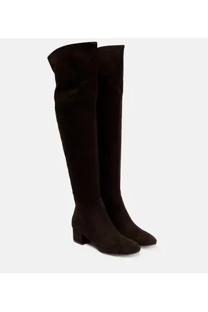 Gianvito Rossi Stivali cuissardes Rolling in suede