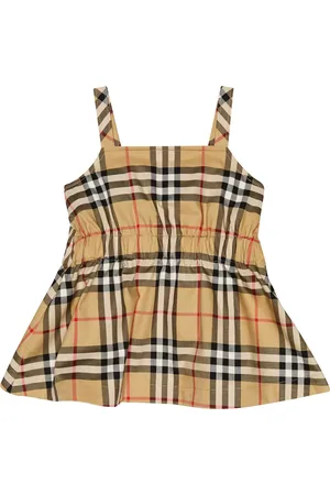 Burberry Abito Vintage Check in misto cotone