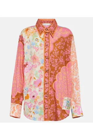 ZIMMERMANN Camicia Raie in cotone con stampa