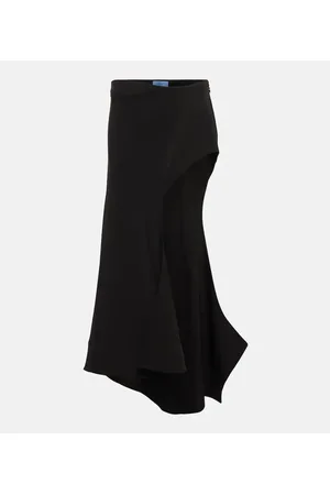 MUGLER Gonna midi asimmetrica