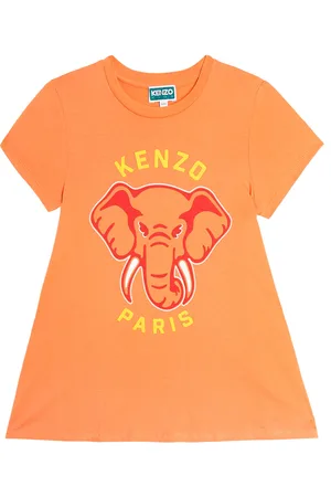 Kenzo Miniabito in jersey di cotone con stampa