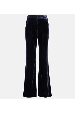 VERONICA BEARD Pantaloni Lebonea in velluto a gamba larga