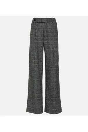 Proenza Schouler White Label - Pantaloni a gamba larga a quadri