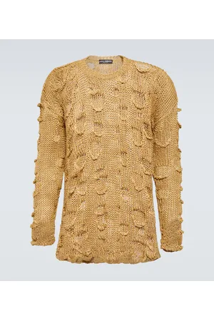 Dolce & Gabbana Pullover Re-Edition in maglia di seta e lino