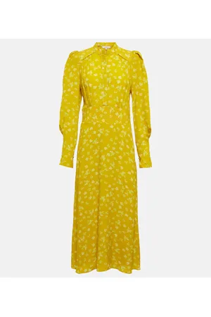 Dorothee Schumacher Abito midi Eccentric in misto seta