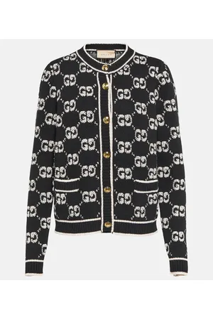 Gucci Cardigan in jacquard di lana bouclé GG