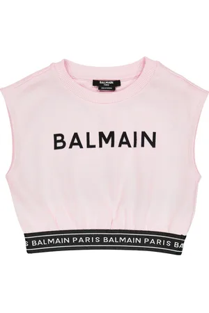 Balmain Gilet in cotone con logo