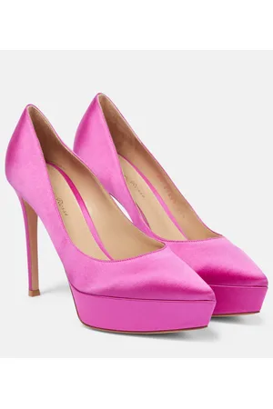 Gianvito Rossi Pumps con plateau Dasha in raso