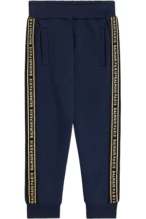 Balmain Pantaloni sportivi in cotone con logo