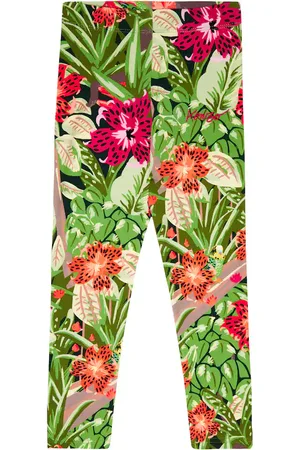 Kenzo Leggings in misto cotone con stampa