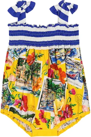 Dolce & Gabbana Baby - Playsuit Portofino in popeline