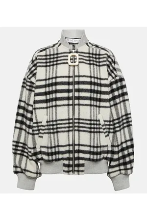 J.W.Anderson Bomber in misto lana a quadri