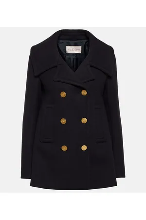 VALENTINO Caban doppiopetto in misto lana