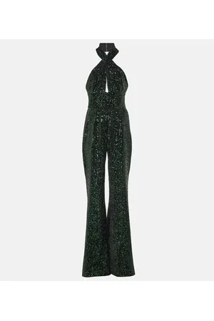 Elie saab Jumpsuit a gamba larga con paillettes