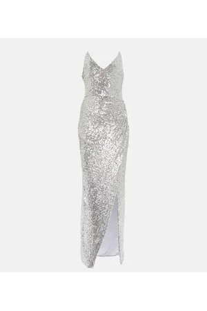 Balmain Abito lungo con paillettes