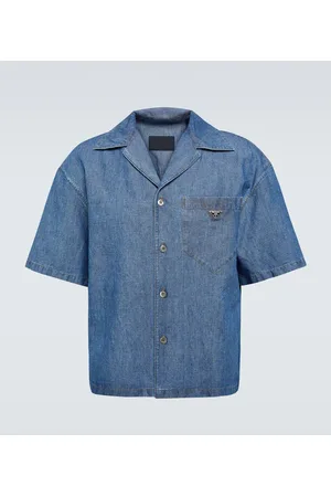 Prada Camicia bowling in cotone e lino