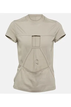 Rick Owens T-shirt in cotone con cut-out