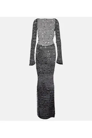 AYA MUSE Abito lungo con paillettes