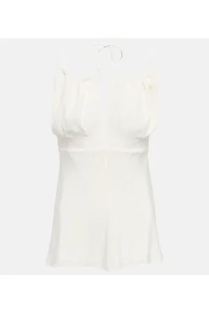 Totême Top in seta arricciato