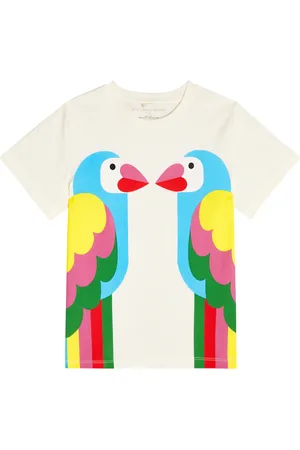 Stella McCartney T-shirt in jersey di cotone con stampa