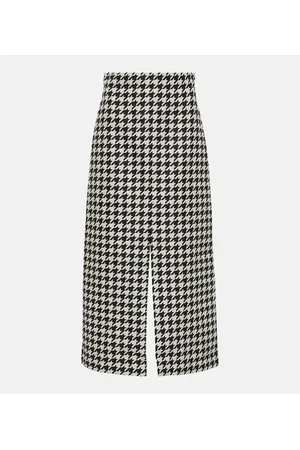 Burberry Gonna lunga in twill pied-de-poule