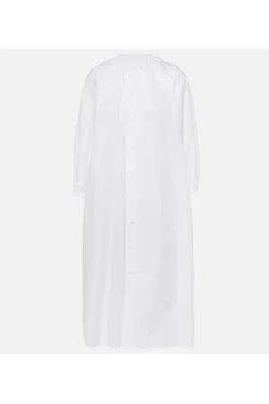Maison Margiela Abito midi in popeline di cotone
