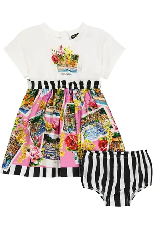 Dolce & Gabbana Baby - Set di abito e culottes Portofino