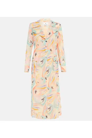 Etro Cappotto in seta con stampa