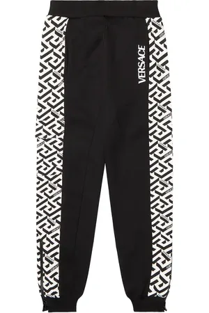 VERSACE Pantaloni sportivi La Greca in jersey