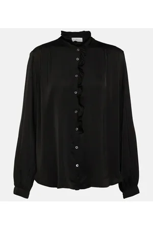 Velvet Blusa in raso con volant