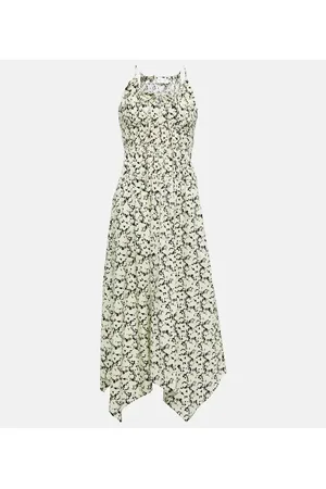 Proenza Schouler White Label - Abito midi in cotone arricciato