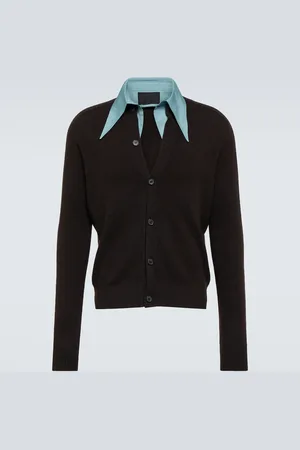 Prada Cardigan in misto cashmere