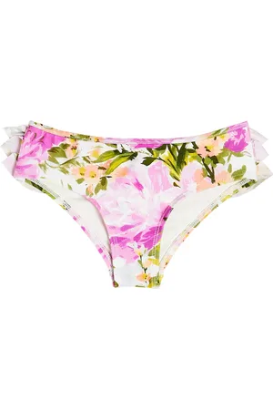 ZIMMERMANN Slip bikini Halcyon con stampa