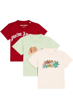 Palm Angels Baby - Set di 3 T-shirt in jersey di cotone